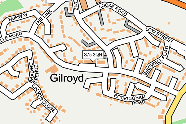 S75 3QN map - OS OpenMap – Local (Ordnance Survey) S75 3QN map - OS OpenMap – Local (Ordnance Survey)