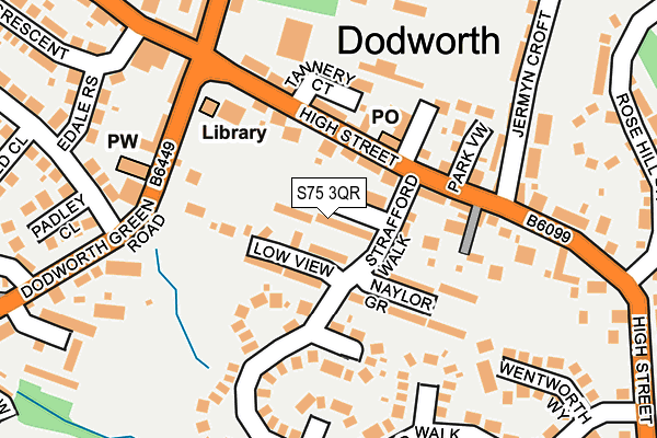 S75 3QR map - OS OpenMap – Local (Ordnance Survey) S75 3QR map - OS OpenMap – Local (Ordnance Survey)