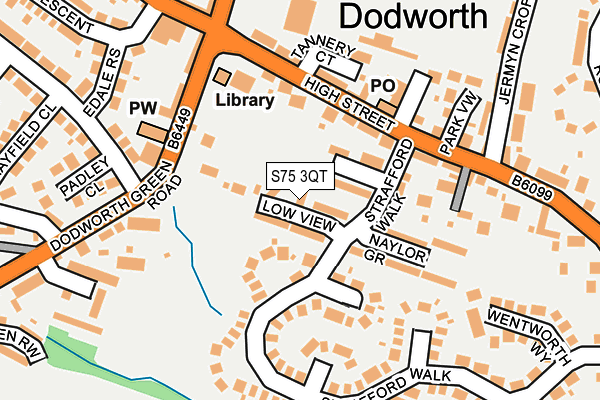 S75 3QT map - OS OpenMap – Local (Ordnance Survey) S75 3QT map - OS OpenMap – Local (Ordnance Survey)