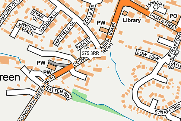 S75 3RR map - OS OpenMap – Local (Ordnance Survey) S75 3RR map - OS OpenMap – Local (Ordnance Survey)