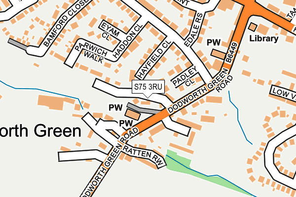 S75 3RU map - OS OpenMap – Local (Ordnance Survey) S75 3RU map - OS OpenMap – Local (Ordnance Survey)