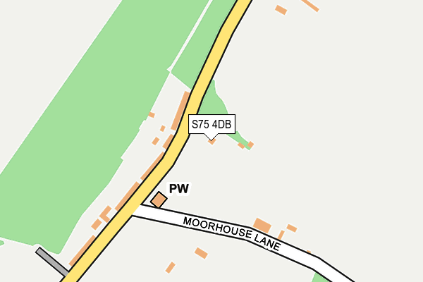 S75 4DB map - OS OpenMap – Local (Ordnance Survey) S75 4DB map - OS OpenMap – Local (Ordnance Survey)