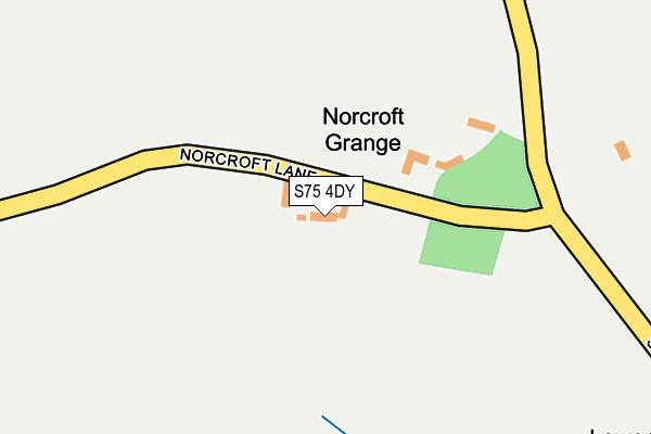 S75 4DY map - OS OpenMap – Local (Ordnance Survey) S75 4DY map - OS OpenMap – Local (Ordnance Survey)
