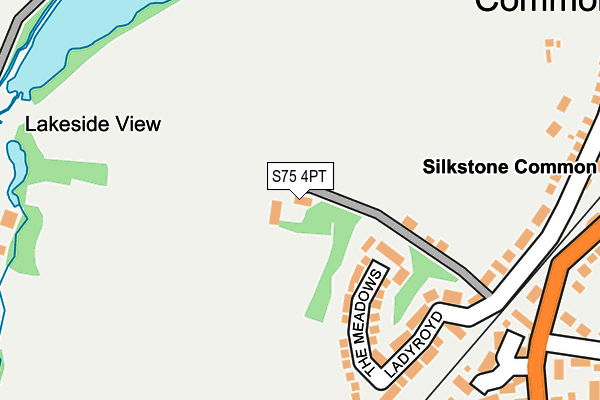 S75 4PT map - OS OpenMap – Local (Ordnance Survey) S75 4PT map - OS OpenMap – Local (Ordnance Survey)