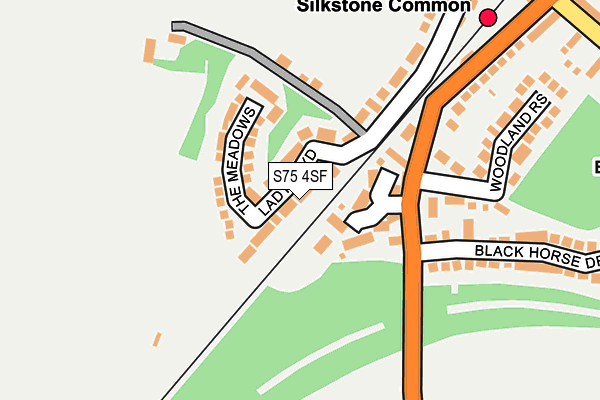 S75 4SF map - OS OpenMap – Local (Ordnance Survey) S75 4SF map - OS OpenMap – Local (Ordnance Survey)