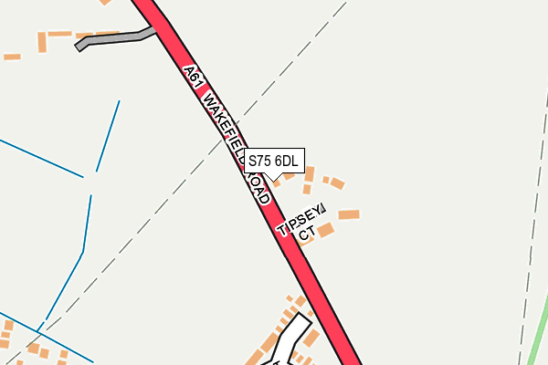 S75 6DL map - OS OpenMap – Local (Ordnance Survey) S75 6DL map - OS OpenMap – Local (Ordnance Survey)