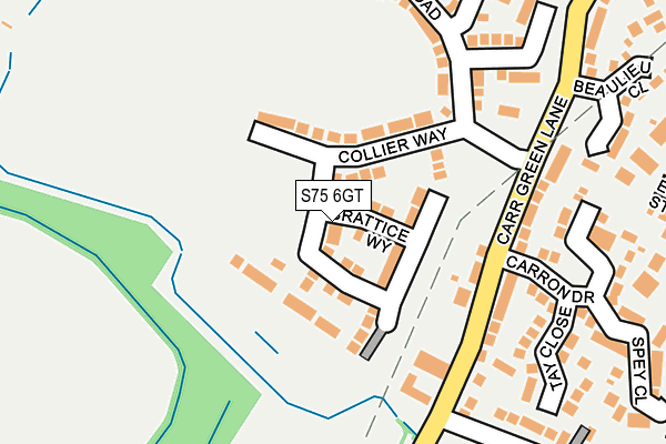 S75 6GT map - OS OpenMap – Local (Ordnance Survey) S75 6GT map - OS OpenMap – Local (Ordnance Survey)