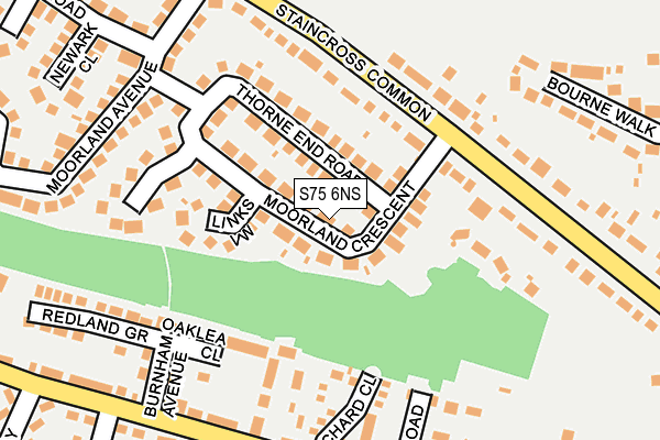 S75 6NS map - OS OpenMap – Local (Ordnance Survey) S75 6NS map - OS OpenMap – Local (Ordnance Survey)