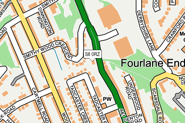S8 0RZ map - OS OpenMap – Local (Ordnance Survey) S8 0RZ map - OS OpenMap – Local (Ordnance Survey)