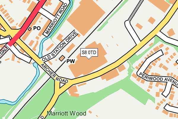 S8 0TD map - OS OpenMap – Local (Ordnance Survey) S8 0TD map - OS OpenMap – Local (Ordnance Survey)