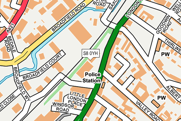 S8 0YH map - OS OpenMap – Local (Ordnance Survey) S8 0YH map - OS OpenMap – Local (Ordnance Survey)