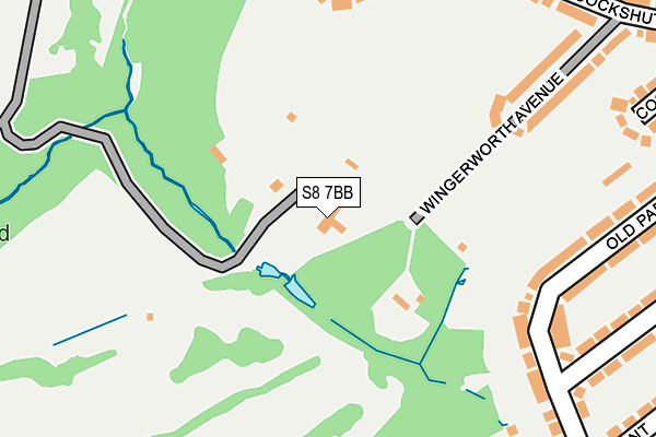 S8 7BB map - OS OpenMap – Local (Ordnance Survey) S8 7BB map - OS OpenMap – Local (Ordnance Survey)