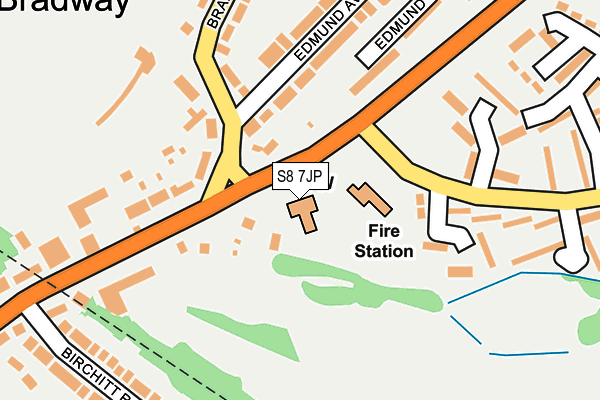 S8 7JP map - OS OpenMap – Local (Ordnance Survey) S8 7JP map - OS OpenMap – Local (Ordnance Survey)
