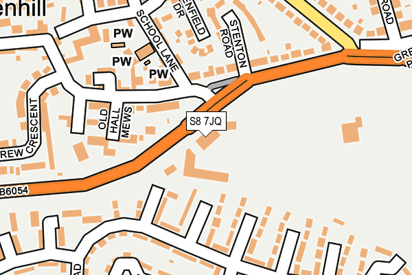 S8 7JQ map - OS OpenMap – Local (Ordnance Survey) S8 7JQ map - OS OpenMap – Local (Ordnance Survey)