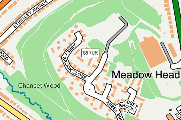 S8 7UR map - OS OpenMap – Local (Ordnance Survey) S8 7UR map - OS OpenMap – Local (Ordnance Survey)