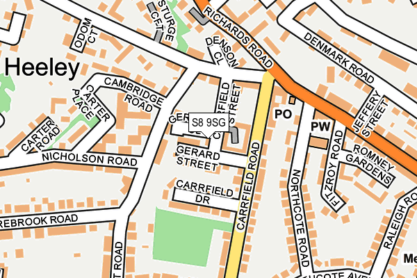 S8 9SG map - OS OpenMap – Local (Ordnance Survey) S8 9SG map - OS OpenMap – Local (Ordnance Survey)
