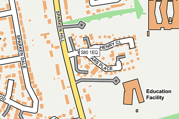 S80 1EQ map - OS OpenMap – Local (Ordnance Survey) S80 1EQ map - OS OpenMap – Local (Ordnance Survey)