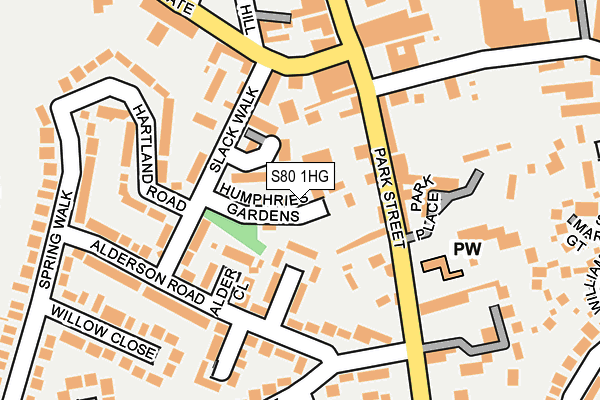 S80 1HG map - OS OpenMap – Local (Ordnance Survey) S80 1HG map - OS OpenMap – Local (Ordnance Survey)