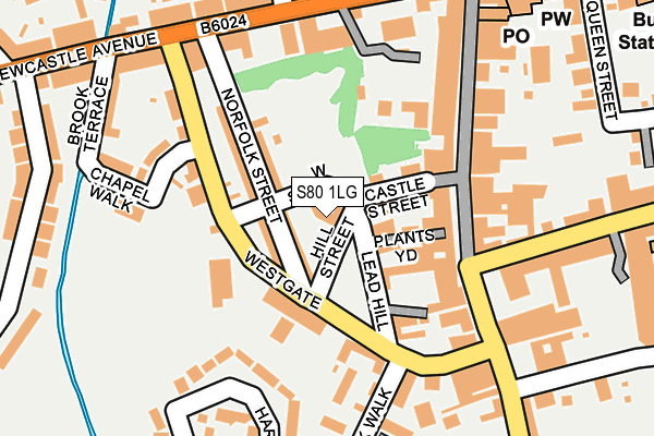 S80 1LG map - OS OpenMap – Local (Ordnance Survey) S80 1LG map - OS OpenMap – Local (Ordnance Survey)