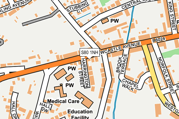 S80 1NH map - OS OpenMap – Local (Ordnance Survey) S80 1NH map - OS OpenMap – Local (Ordnance Survey)