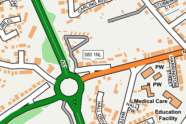 S80 1NL map - OS OpenMap – Local (Ordnance Survey) S80 1NL map - OS OpenMap – Local (Ordnance Survey)