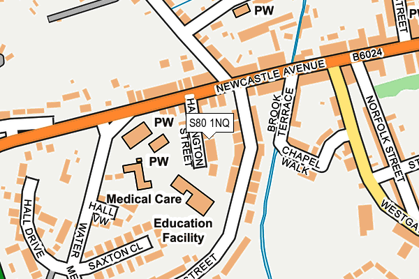 S80 1NQ map - OS OpenMap – Local (Ordnance Survey) S80 1NQ map - OS OpenMap – Local (Ordnance Survey)