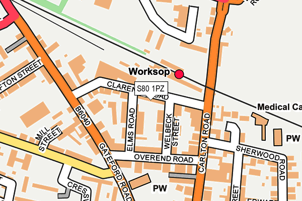 S80 1PZ map - OS OpenMap – Local (Ordnance Survey) S80 1PZ map - OS OpenMap – Local (Ordnance Survey)