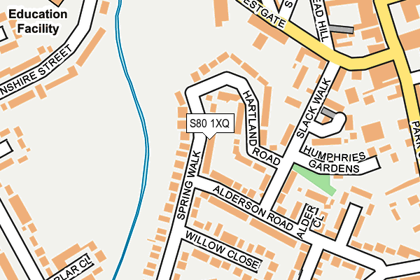 S80 1XQ map - OS OpenMap – Local (Ordnance Survey) S80 1XQ map - OS OpenMap – Local (Ordnance Survey)