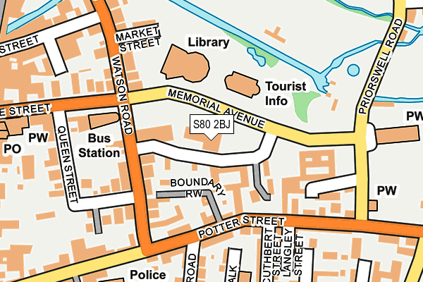 S80 2BJ map - OS OpenMap – Local (Ordnance Survey) S80 2BJ map - OS OpenMap – Local (Ordnance Survey)