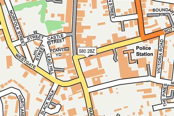 S80 2BZ map - OS OpenMap – Local (Ordnance Survey) S80 2BZ map - OS OpenMap – Local (Ordnance Survey)