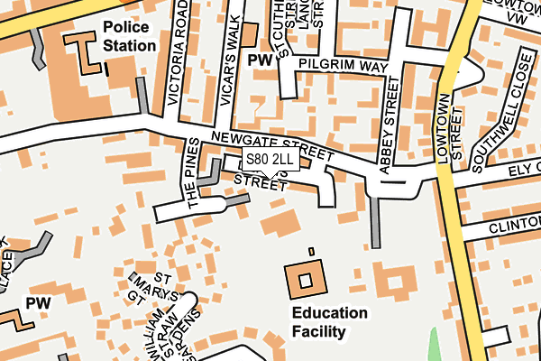 S80 2LL map - OS OpenMap – Local (Ordnance Survey) S80 2LL map - OS OpenMap – Local (Ordnance Survey)