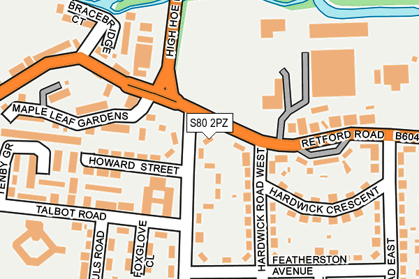 S80 2PZ map - OS OpenMap – Local (Ordnance Survey) S80 2PZ map - OS OpenMap – Local (Ordnance Survey)