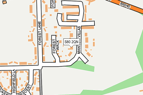 S80 2QN map - OS OpenMap – Local (Ordnance Survey) S80 2QN map - OS OpenMap – Local (Ordnance Survey)