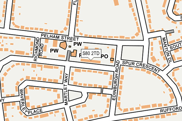 S80 2TD map - OS OpenMap – Local (Ordnance Survey) S80 2TD map - OS OpenMap – Local (Ordnance Survey)