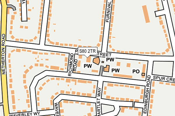 S80 2TR map - OS OpenMap – Local (Ordnance Survey) S80 2TR map - OS OpenMap – Local (Ordnance Survey)