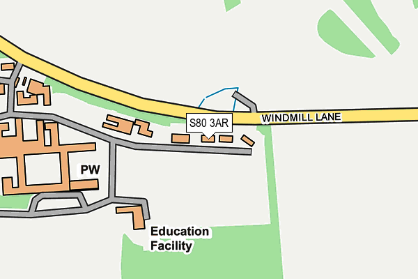 S80 3AR map - OS OpenMap – Local (Ordnance Survey) S80 3AR map - OS OpenMap – Local (Ordnance Survey)