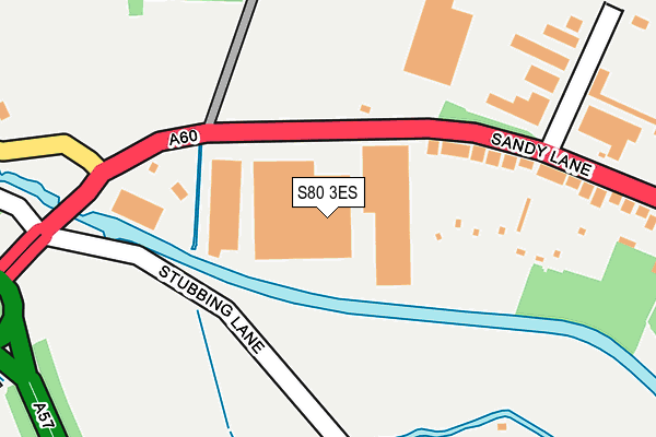 S80 3ES map - OS OpenMap – Local (Ordnance Survey) S80 3ES map - OS OpenMap – Local (Ordnance Survey)