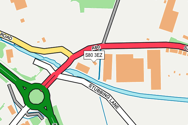 S80 3EZ map - OS OpenMap – Local (Ordnance Survey) S80 3EZ map - OS OpenMap – Local (Ordnance Survey)