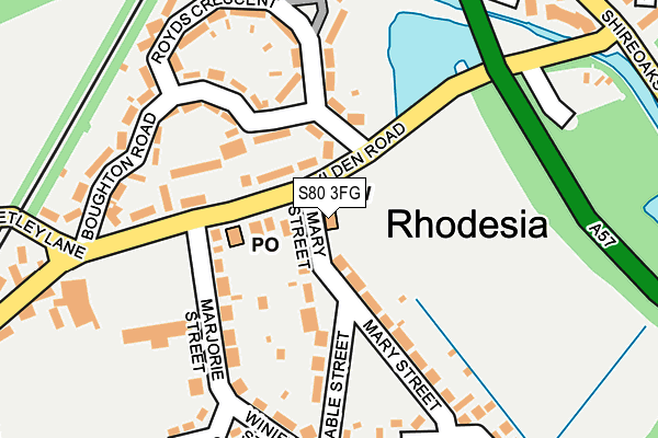 S80 3FG map - OS OpenMap – Local (Ordnance Survey) S80 3FG map - OS OpenMap – Local (Ordnance Survey)