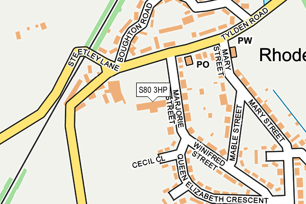 S80 3HP map - OS OpenMap – Local (Ordnance Survey) S80 3HP map - OS OpenMap – Local (Ordnance Survey)