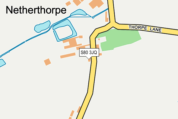 S80 3JQ map - OS OpenMap – Local (Ordnance Survey) S80 3JQ map - OS OpenMap – Local (Ordnance Survey)