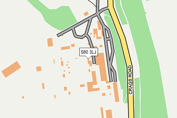 S80 3LJ map - OS OpenMap – Local (Ordnance Survey) S80 3LJ map - OS OpenMap – Local (Ordnance Survey)
