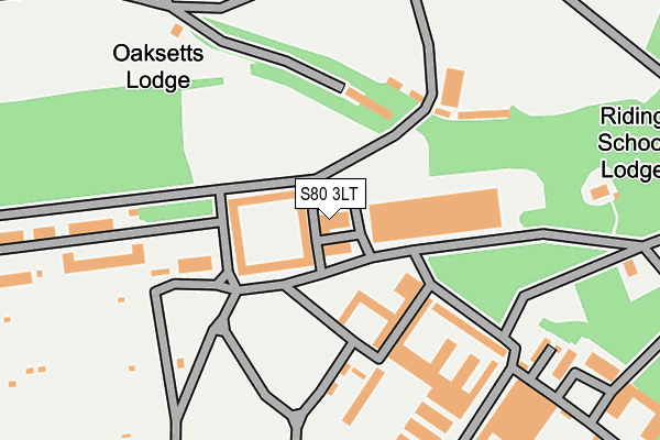S80 3LT map - OS OpenMap – Local (Ordnance Survey) S80 3LT map - OS OpenMap – Local (Ordnance Survey)