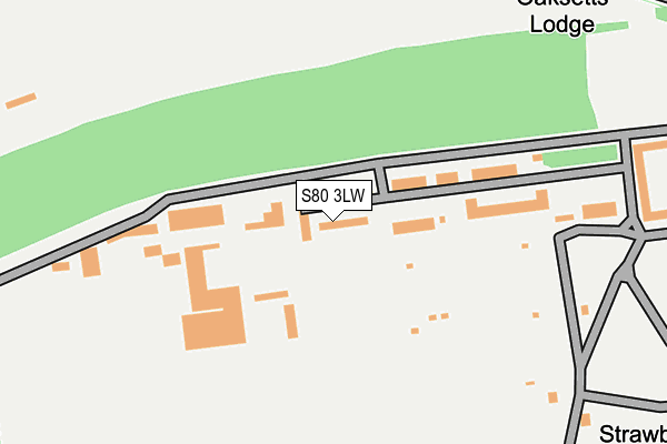 S80 3LW map - OS OpenMap – Local (Ordnance Survey) S80 3LW map - OS OpenMap – Local (Ordnance Survey)