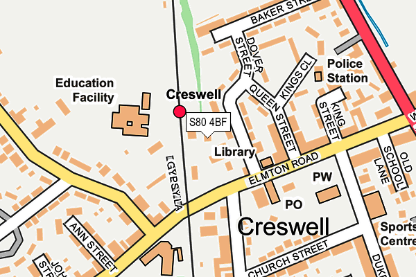 S80 4BF map - OS OpenMap – Local (Ordnance Survey) S80 4BF map - OS OpenMap – Local (Ordnance Survey)