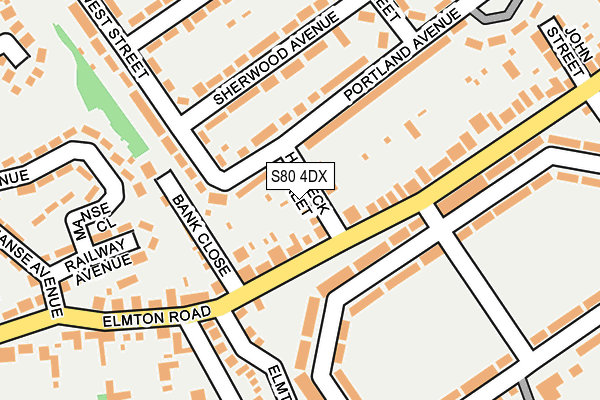 S80 4DX map - OS OpenMap – Local (Ordnance Survey) S80 4DX map - OS OpenMap – Local (Ordnance Survey)