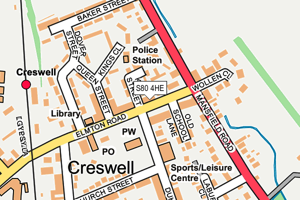 S80 4HE map - OS OpenMap – Local (Ordnance Survey) S80 4HE map - OS OpenMap – Local (Ordnance Survey)