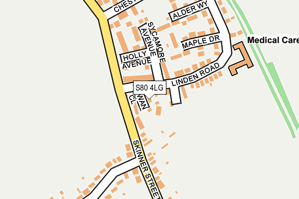 S80 4LG map - OS OpenMap – Local (Ordnance Survey) S80 4LG map - OS OpenMap – Local (Ordnance Survey)