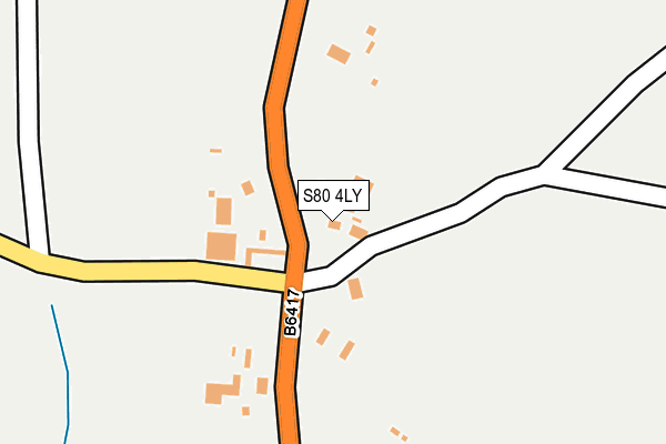 S80 4LY map - OS OpenMap – Local (Ordnance Survey) S80 4LY map - OS OpenMap – Local (Ordnance Survey)