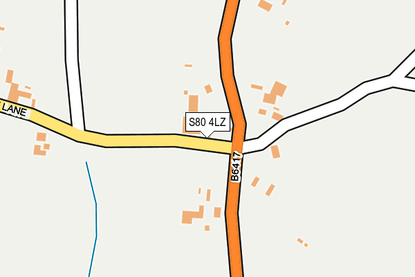 S80 4LZ map - OS OpenMap – Local (Ordnance Survey) S80 4LZ map - OS OpenMap – Local (Ordnance Survey)